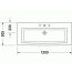 Duravit 2nd floor Umywalka meblowa 120x50,5 cm z jednym otworem na baterię, biały 0491120000 - zdjęcie 2