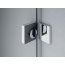 Ronal Pur Kabina prysznicowa narożna, część 1/2, drzwi dwuczęściowe, mocowanie prawe na wymiar, profile chrom, szkło Durlux PUE2DSM11022 - zdjęcie 5