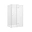 PMD Besco Pixa Kabina prysznicowa prostokątna 120x80x195 cm lewa profile chrom połysk szkło przejrzyste Besco ProClean PPL-128-195-C - zdjęcie 1