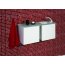 Glasspoint Slim Umywalka szklana + dwie białe szafki wiszące - Wersja prawa umywalka 81x28,5 Kolor umywalki kremowy slimdoubleboxright(81)-36 - zdjęcie 6