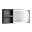 Keramag Citterio Lustro prostokątne 133,4x58,4x14 cm z oświetleniem LED i z półkami, dąb czarny 835636000 - zdjęcie 1