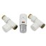 Schlosser Elegant Mini zestaw termostatyczny 1/2 x M22x1,5, prosty, biały-chrom 6034 00009 - zdjęcie 1