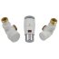 Schlosser Elegant Mini zestaw termostatyczny 1/2 x M22x1,5, osiowy, biały-chrom 6034 00046 - zdjęcie 1