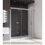 Huppe Design Pure Drzwi prysznicowe suwane ze stałym segementem i częścią boczną - Mocowanie lewe 180/200 Chrom eloxal/biały Szkło przezroczyste 8P0306.H55.321 - zdjęcie 1