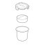 Black+Blum Pojemnik Lunch Pot 12x12x12 cm, biały/zielony BAP-BP001 - zdjęcie 3