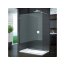 Ronal Pur Ścianka prysznicowa wolnostojąca, montaż bezprofilowy - Mocowanie prawe na wymiar Chrom Szkło Master Carre (PDT4DSM41030) - zdjęcie 1