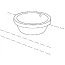 Keramag Preciosa Umywalka nablatowa o średnicy 46 cm z przelewem bez otworu na baterię, biała 248000 - zdjęcie 3
