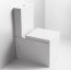 Simas Frozen Muszla klozetowa miska WC kompaktowa 37,5x61 cm, biała FZ07 - zdjęcie 1