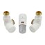 Schlosser Elegant Mini zestaw termostatyczny 1/2 x M22x1,5 osiowy biały-chrom 6034 00016 - zdjęcie 1