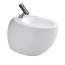 Laufen Alessi One Bidet stojący przyścienny 39x58,5 cm z otworem na baterię na środku, biały H8329714003041 - zdjęcie 1
