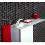 Glasspoint Slim Umywalka szklana + biała szafka wisząca + stelaż wiszący - Wersja lewa Umywalka 50x28,5 Kolor umywalki piaskowy slimlong70left(50)-37 - zdjęcie 5