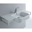 DISEGNO CERAMICA QUBO 80 umywalka ceramiczna z blatem z 1 otworem na armaturę 871/1-35 - zdjęcie 1