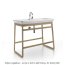 Art Ceram Mobili Furniture Slitta Szafka pod umywalkę 97x53 cm stojąca, dębowa bielona ACM015 - zdjęcie 1