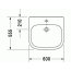Duravit D-Code Vital Umywalka wisząca 60x55 cm z otworem na baterię biała 23126000002 - zdjęcie 2