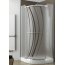Aquaform Puenta Kabina prysznicowa półokrągła jednoskrzydłowa 90cm, profile chrom 100-06610 - zdjęcie 1