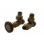 Schlosser Prestige zestaw grzejnikowy kątowy ½ x M22x1,5 Antyczny mosiądz Walcowe cienkie pokrętło drewniane GW M22x1,5 x GW 1/2 Stal 604500051 - zdjęcie 1