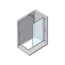 Novellini Lunes Ścianka prysznica stała 110 cm, profil srebrny LUNESH110-1B - zdjęcie 3