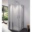 Ronal Swing-Line Kabina prysznicowa, wejście narożne podwójne, część 1/2 mocowanie prawe 75x195 cm, profile białe, szkło przezroczyste SLE2D07500407 - zdjęcie 6