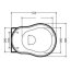 Kerasan Retro Deska WC wolnoopadająca, czarna matowa zawiasy brązowe 108431 - zdjęcie 2