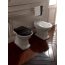 Kerasan Retro Deska WC wolnoopadająca, czarna matowa zawiasy brązowe 108431 - zdjęcie 3