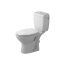 Duravit Duraplus Miska toaletowa lejowa 35,5x64,5 cm stojąca, odpływ poziomy, z powłoką WonderGliss - Biały (Alpin) (02290900001) - zdjęcie 1