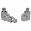 Schlosser Square zestaw termostatyczny 1/2 x PEX 16x2 osiowy stal 605800030 - zdjęcie 1