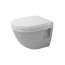 Duravit Starck 3 Zestaw Toaleta WC podwieszana 36x48,5 cm Compact krótka z deską wolnoopadającą, biała 2202090000+0063890000 - zdjęcie 5