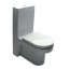 Hatria Daytime Zbiornik WC z podłączeniem z boku 37x90x13 cm, biały Y0YN01 - zdjęcie 3