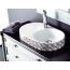 Bathco Marbella Umywalka nablatowa dekorowana 65 x 40 biała 0065D0 - zdjęcie 2