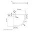 Aquaform Standard Brodzik półokrągły 80x80cm, biały 200-18505 - zdjęcie 2