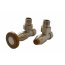 Schlosser Prestige zestaw grzejnikowy kątowy ½ x M22x1,5 Stal Walcowe grube pokrętło drewniane GW M22x1,5 x GW 1/2 Stal 604500036 - zdjęcie 1