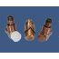 Schlosser Exclusive zestaw łazienkowy GZ ½ x złączka 15x1 Stal osiowo lewy antyczna miedź 601700169 - zdjęcie 1
