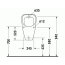 Duravit Duraplus Pisuar 34,5x31,5 cm model bez muchy, z powłoką WonderGliss (08303600001) - zdjęcie 1
