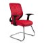 Unique Mobi Skid Fotel biurowy czerwony W-953-2 - zdjęcie 1
