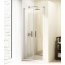 Huppe Design Elegance Drzwi wahadłowe do ścianki bocznej - 80/200 srebrny matowy Szkło przezroczyste Anti-Plaque 8E1404.087.322 - zdjęcie 4