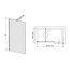 Sanplast Space Line D/SPACE Ścianka prysznicowa - 150/215 biały Satynowa 600-100-0330-01-481 - zdjęcie 1
