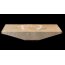 Hansa Stone LOMBOK WHITE umywalka nablatowa 80 x 35 x 12 (HS048) - zdjęcie 1