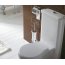 Globo Paestum Pojemnik wiszący ze szczotką do WC 16x10x17 cm, biały/chrom PASC42 - zdjęcie 2