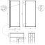 AD Naturalnie Jeziorak Parawan nawannowy składany 2-częściowy 120x150 cm profile czarne szkło transparentne SPW-002-120CZ - zdjęcie 3