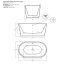 AD Naturalnie Rongbuk Evo Wanna wolnostojąca 137x75,5 cm biała AWW-012-140ZP - zdjęcie 3