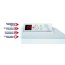 Airelec Basic PRO Grzejnik elektryczny konwektorowy 74x44 cm biały A693877 - zdjęcie 3