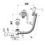 Alcaplast Syfon wannowy 120 cm chrom A564CRM1-120 - zdjęcie 2