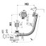Alcaplast Syfon wannowy 120 cm chrom A564CRM3-120 - zdjęcie 2