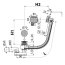 Alcaplast Syfon wannowy 120 cm chrom A565CRM1-120 - zdjęcie 2