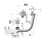 Alcaplast Syfon wannowy 120 cm chrom A565CRM2-120 - zdjęcie 2