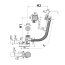 Alcaplast Syfon wannowy 57 cm chrom A566-273133-57 - zdjęcie 2