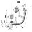 Alcaplast Syfon wannowy 80 cm chrom A565CRM3-80 - zdjęcie 2