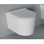Alice Ceramica Form Zestaw Toaleta WC 50x35 cm bez kołnierza + deska wolnoopadająca + elementy mocujące biały 22300101+MC2201ES+FIX10 - zdjęcie 1