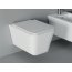 Alice Ceramica Hide Toaleta WC 55x35 cm bez kołnierza + deska wolnoopadająca + elementy mocujące biały 31210101+MC3101SQS+FIX10 - zdjęcie 1
