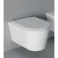 Alice Ceramica Hide Toaleta WC 57x37 cm bez kołnierza + deska wolnoopadająca + elementy mocujące biały 31170101+MC3101S+FIX10 - zdjęcie 1